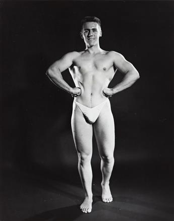 (DAVID OF CLEVELAND) (active 1950-60s) A selection of 14 dramatically lit studio portraits of bodybuilders.